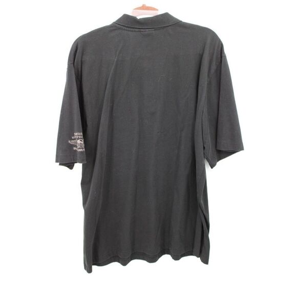 HARLEY DAVIDSON BLACK POLO SS SHIRT MEN'S 2X SPARTANBURG SC - Picture 6 of 7